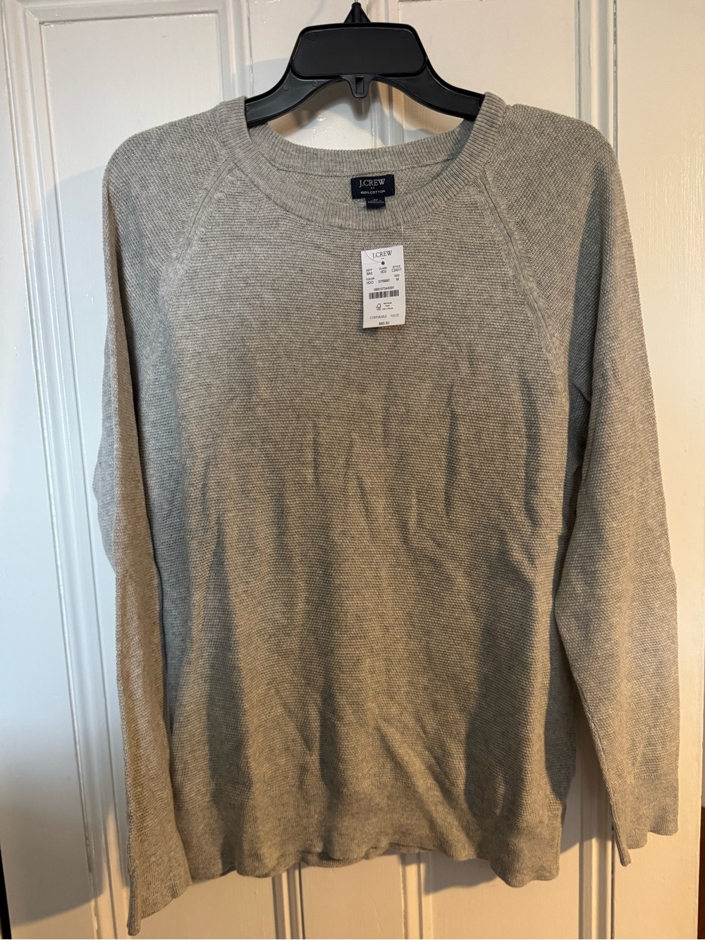 J. Crew Lightweight Gray Crewneck Sweater